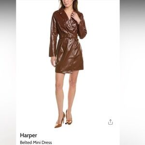 Harper Belted Mini Dress Size L🆕